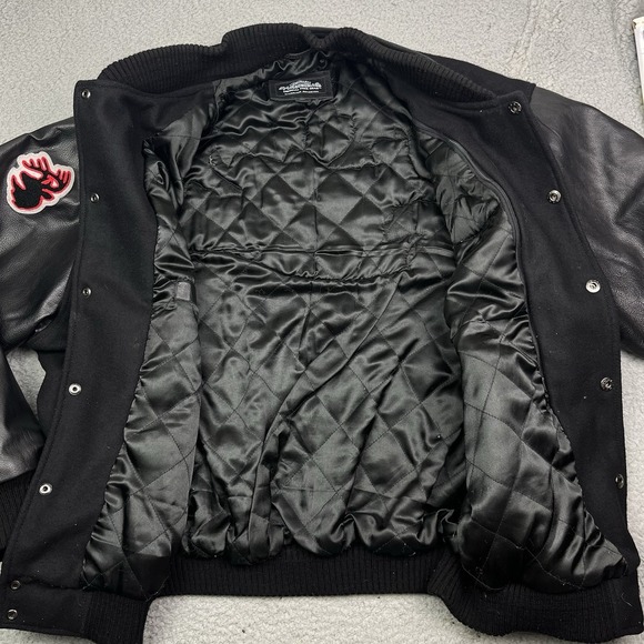 Vintage Legendary Whitetails Deer Gear Leather‎ Jacket Bomber Hunting Coat XL - Picture 6 of 10